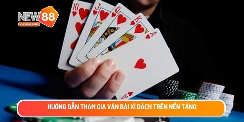 Hướng dẫn tham gia ván bài xì dách trên nền tảng